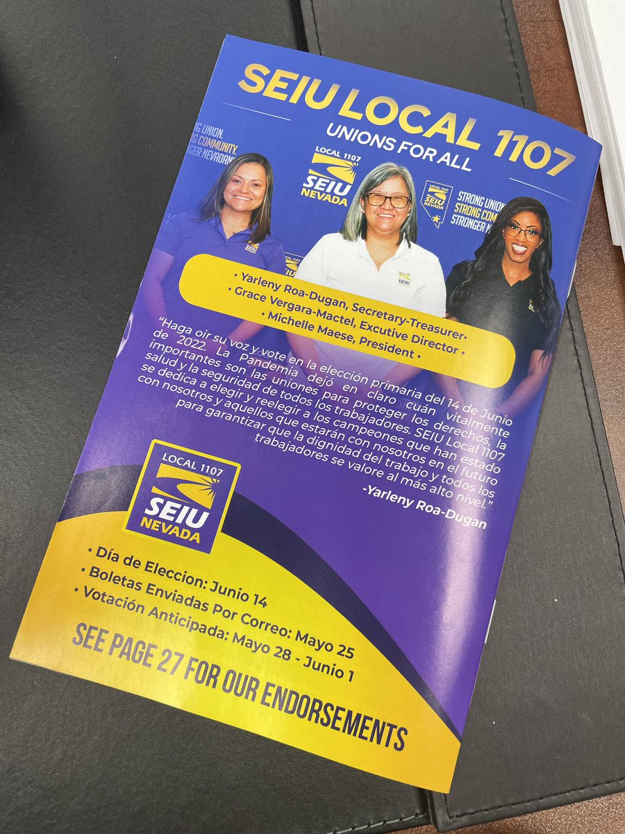 Michelle4NV's tweet photo. ~Three local magazines
~Three languages
~Three days left until the Primaries!
@SEIU1107
#english #spanish #tagalog
#whenwevotewewin #seiu1107 #urbanvoice #elmundo #asianjournal https://t.co/Ek4wU8hbyv