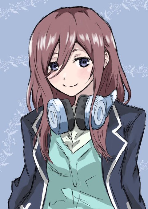 らいどけえさんがTwitterに投稿した中野三玖(五等分の花嫁)のイラスト。