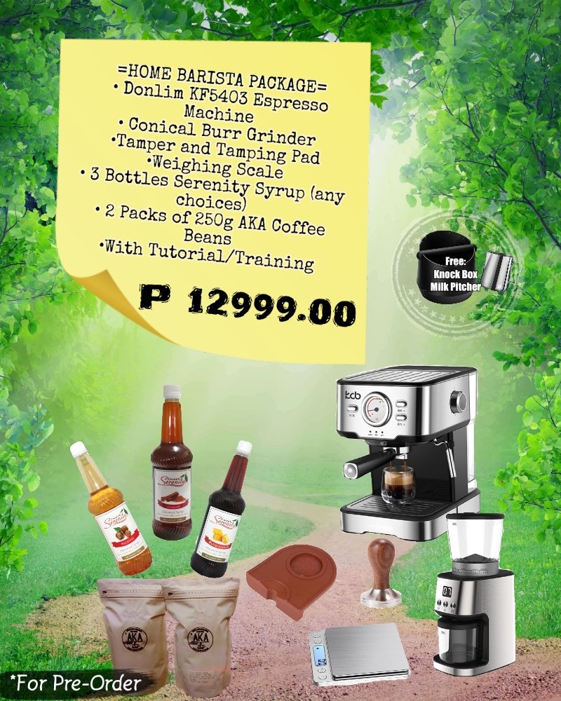 TeaPartyFever's tweet photo. Home Barista Package with free actual training... Dm me... https://t.co/h0xVuX3yr3