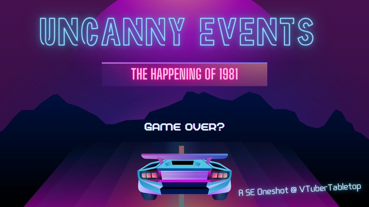 VTuber_Tabletop's tweet photo. 🔴LIVE: https://t.co/nWfupdVKw7🔴
Uncanny Events: The Happening of 1981.
With guest DM @UsubeniY!

#VTuberEN #dnd #ttrpg https://t.co/866kTU9miz
