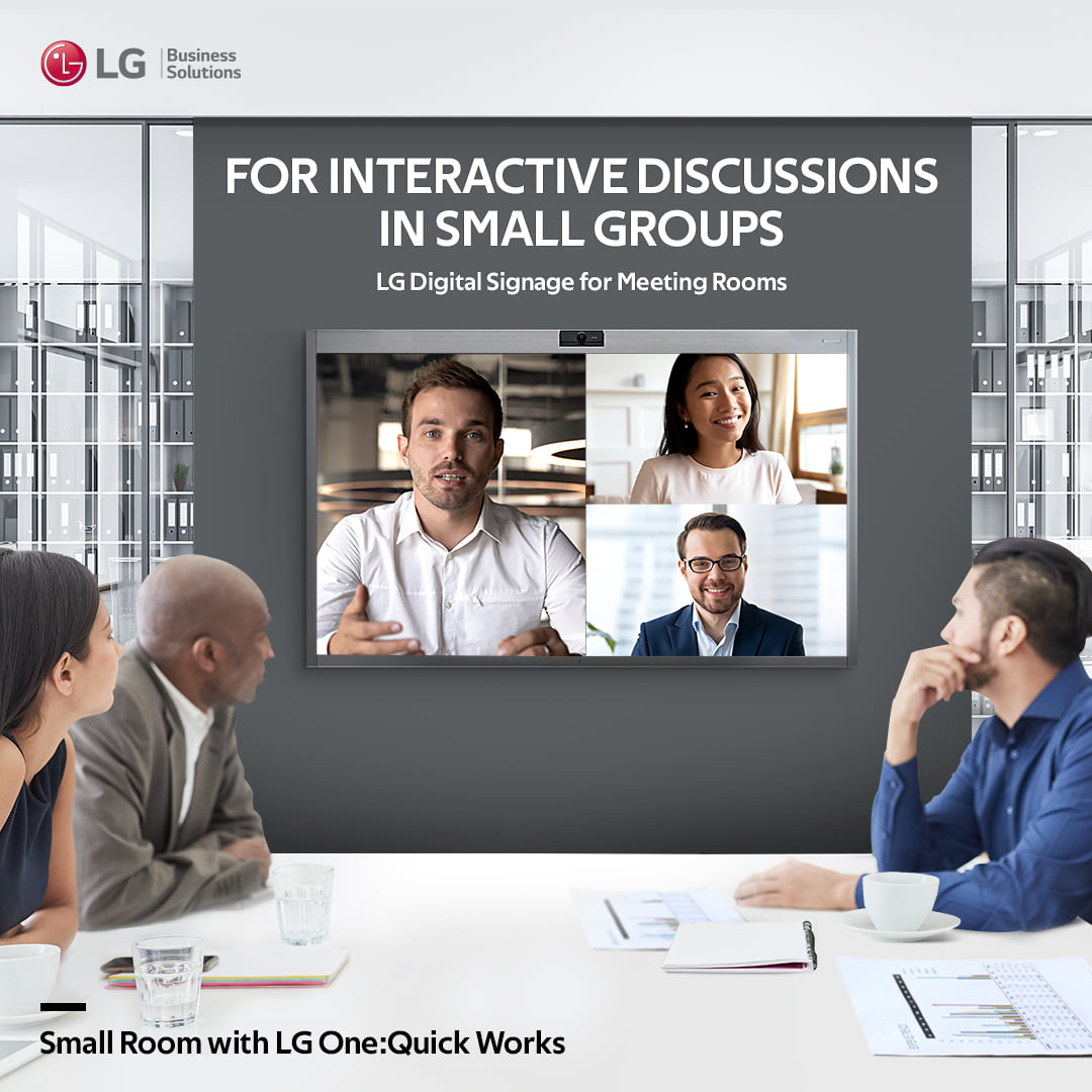 LGGulf's tweet image. Your meetings can be interactive, collaborative, and creative with LG digital signage and solutions.
Connect Minds, Create Collaboration. LG Digital Signage and Solutions.
#LGInformationDisplay #LGDigitalSignage #OneQuickWorks #LGLEDAllinOne #LGInteractiveDigitalBoard