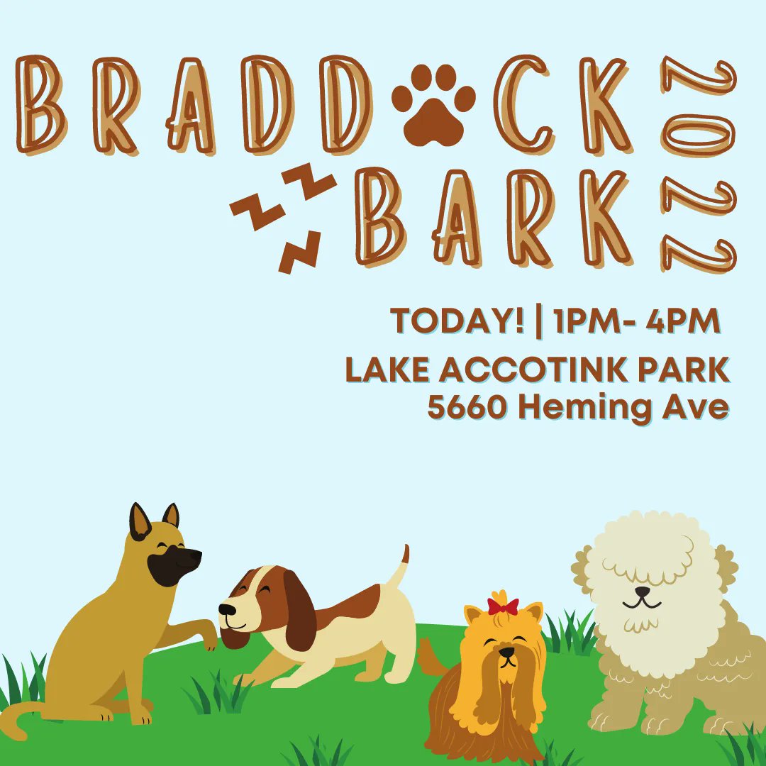 CelebrateFFX's tweet photo. Today's the day! Grab your pup and come on down to Lake Accotink Park from 1-4 pm for a {barking} good time! We can't wait to see you there! #DogsofTwittter #dogsday #dog #dogmom #dogdad #fairfaxcounty #dogevent #nova #novaevents #dogpark #park #outdoorevents #free #freeevent https://t.co/svliKOXlYX