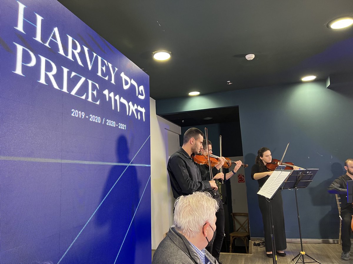 Joseph_DeSimone's tweet photo. Award Ceremony at the ⁦@TechnionLive⁩ for the Harvey Prize; a very, very special event, such hospitable hosts!!  Thank you! https://t.co/YDEemmlYWD
