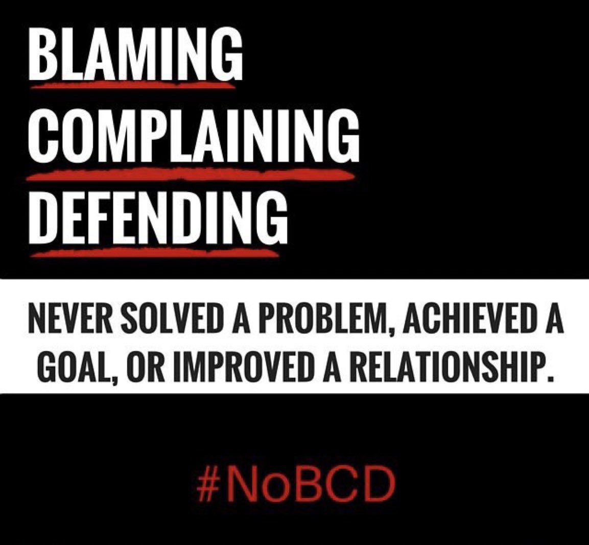 Eliminate BCD from your life! No one is exempt from having to deal with frustrating or inconvenient things. When confronted by disruptive situations, respond with resolution (find a solution) or resilience (navigate through it with a positive mindset). BCD only makes things worse