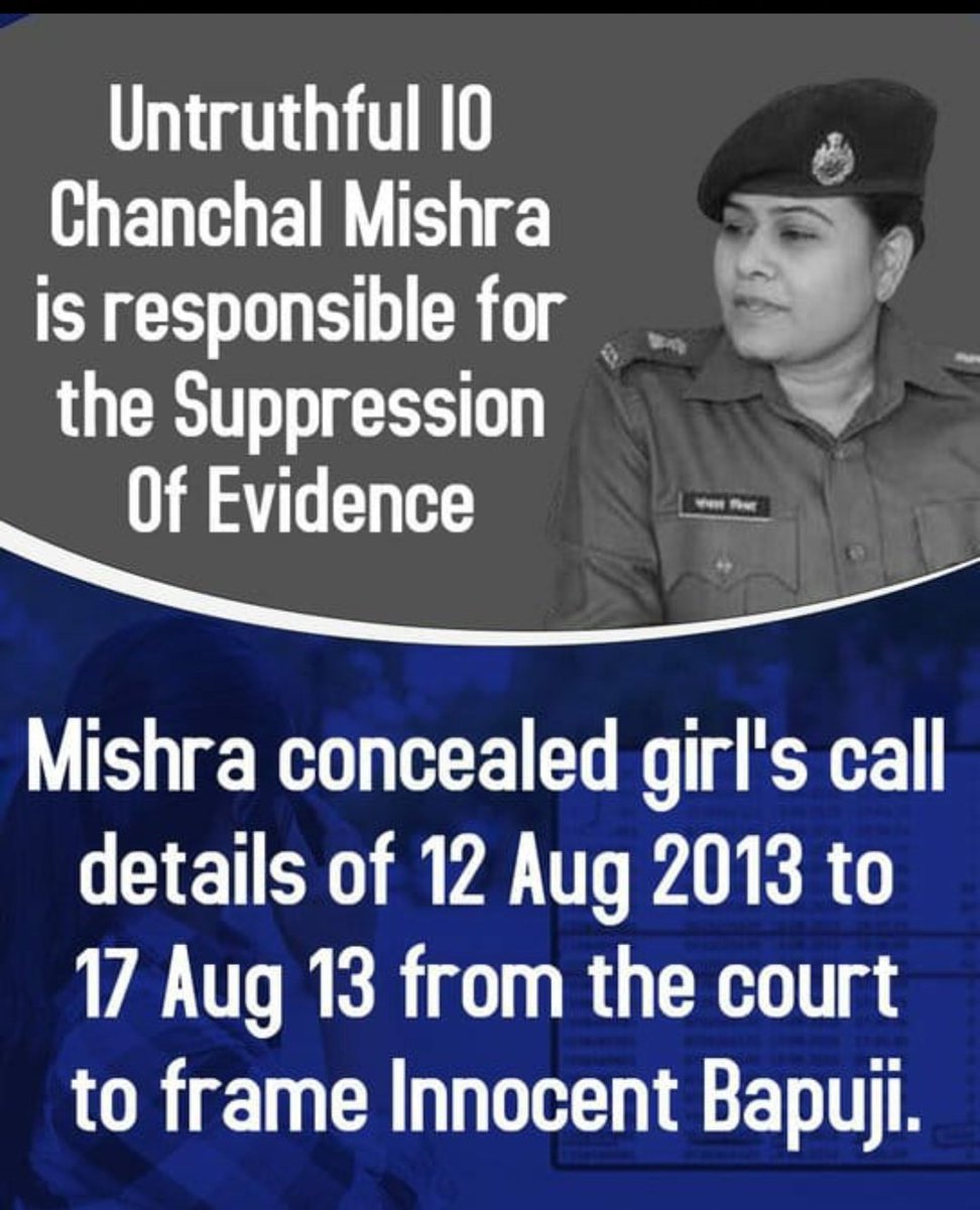 #ItsTooMuch
Asharamji Bapu Case, क्या न्यायपालिका का कार्य सिर्फ, गलत तथ्यों के आधार पर सजा सुना देना हो गया, और सही तथ्यों को नकार देना हो गया? क्या देश में अब यही चलेगा? न्यायपालिका का अन्याय ही दिखाई देगा???
Misuse Of POCSO 
Evidence Ignored