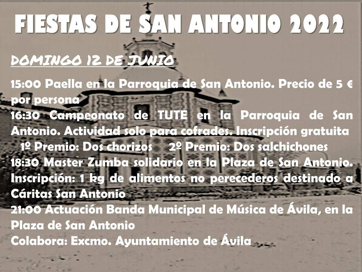 Cofradia San Antonio Ávila (@sanantonio_av) on Twitter photo 
