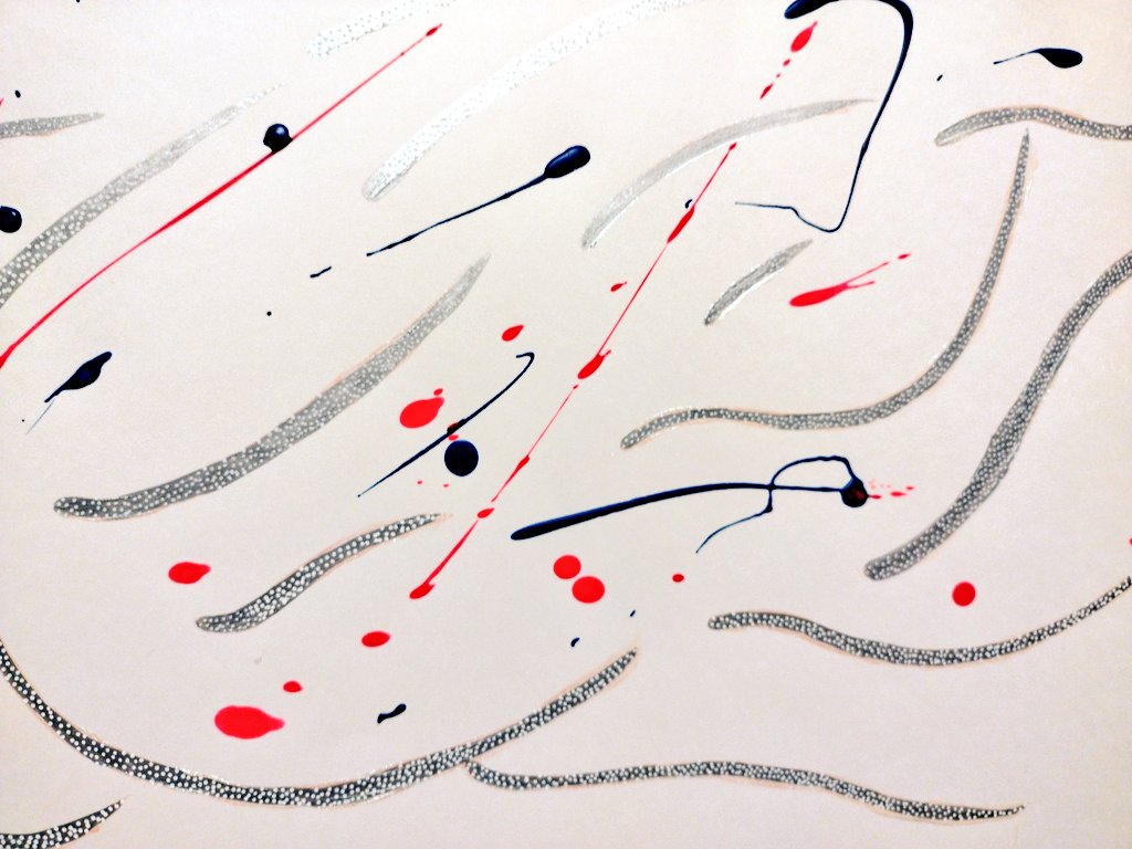 obktc's tweet photo. 2022.06.12
"stream"
acrylic ink + POSCA pen on paper
44×62.5cm
#drawing #obktc
https://t.co/0pp5pWGyQP https://t.co/iyubUzkV8K