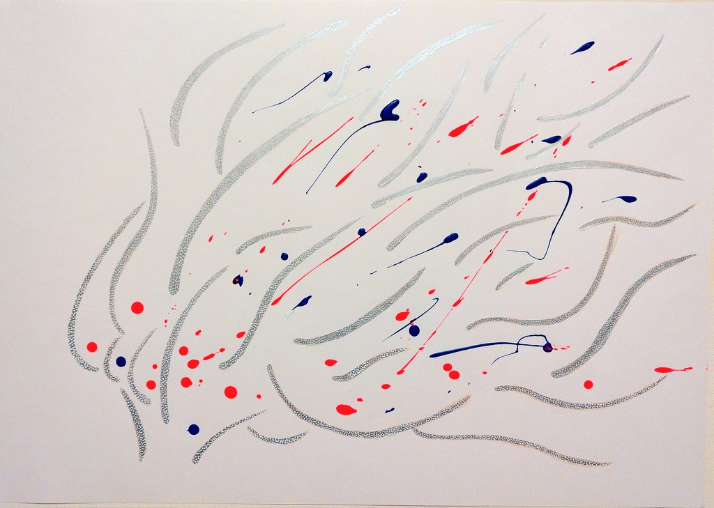 obktc's tweet photo. 2022.06.12
"stream"
acrylic ink + POSCA pen on paper
44×62.5cm
#drawing #obktc
https://t.co/0pp5pWGyQP https://t.co/iyubUzkV8K