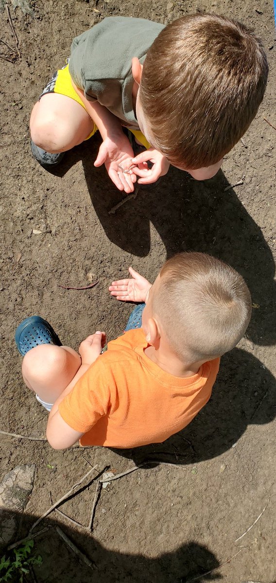 LindseyPerry831's tweet photo. What caused my 3 year olds meltdown before 10am today? 
His brother wouldn't let him have a turn with the worm. https://t.co/TRYbB2Yy4l