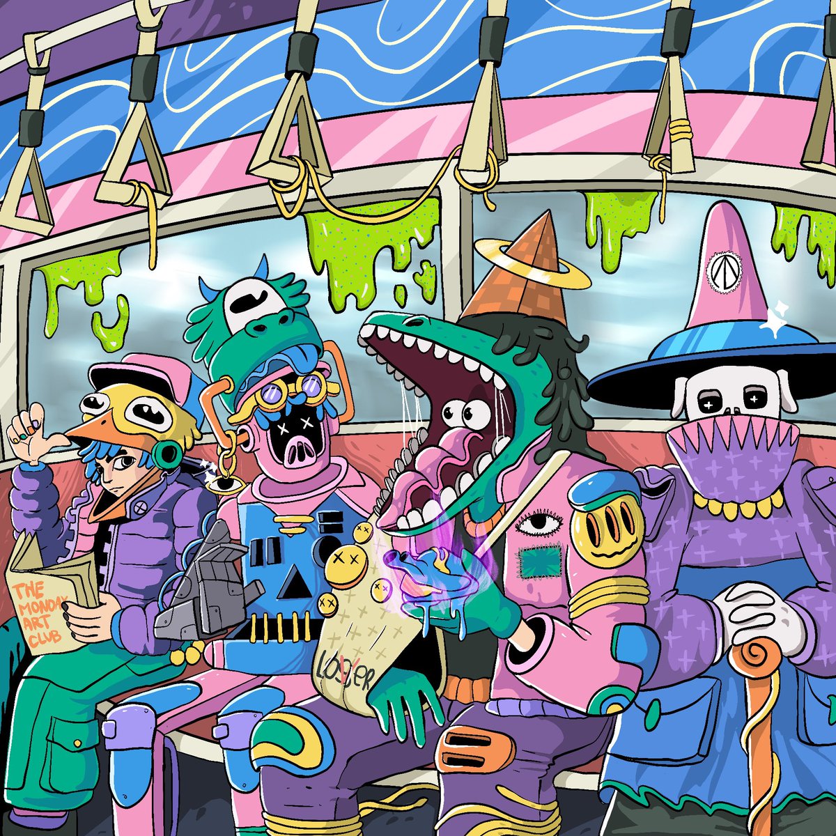 Time to update the pinned tweet!👀

I'm Deva, artist from Indonesia🇲🇨

I draw Daily life Stories, and draw extraterrestrials, sometimes also think mindblowing, and apply colorful art