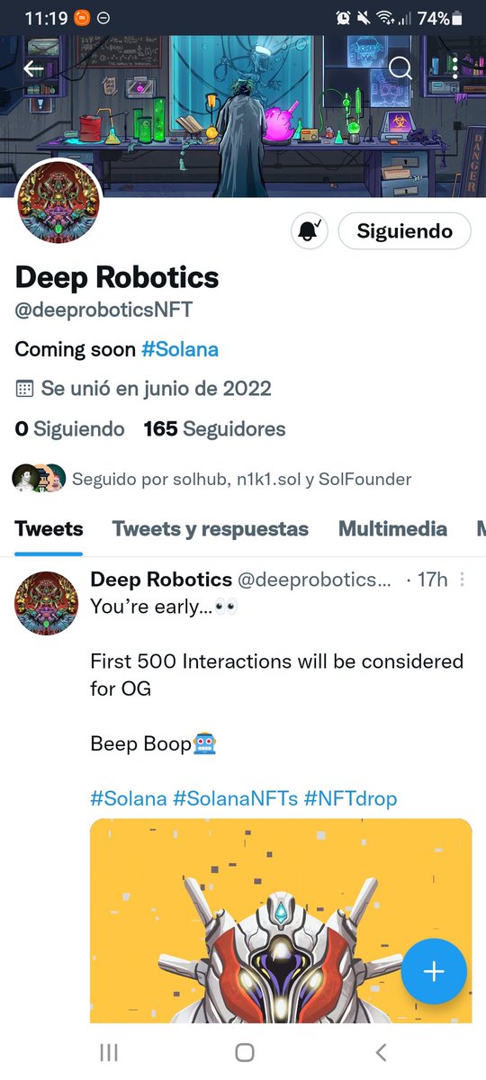 DARTHVDR3110's tweet photo. @deeproboticsNFT Early!!! https://t.co/JiIkbLQvVN