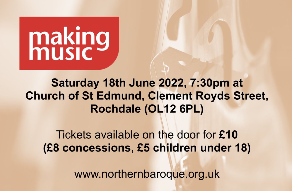 StEdmundsRoch's tweet image. After a long absence we are Delighted to be able to welcome back the @NorthernBaroqu1 #StEdmundsRoch for their #SummerConcert @StEdsEvents @MakingMusic_UK #MusicMatters @RochdaleCouncil @FalingeHub #MusicLive @ArtsRochdale @DCMS @RochdaleTown @TheCCT @yourmusicians @Touchstones