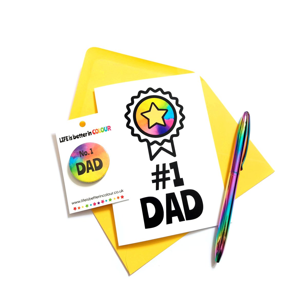 I know you know that #FathersDay is next Sunday - but just in case you have forgotten - there's still 'just' about enough time to order Dad a colourful card or badge! #HandmadeHour

lifeisbetterincolour.co.uk/ourshop/prod_7…