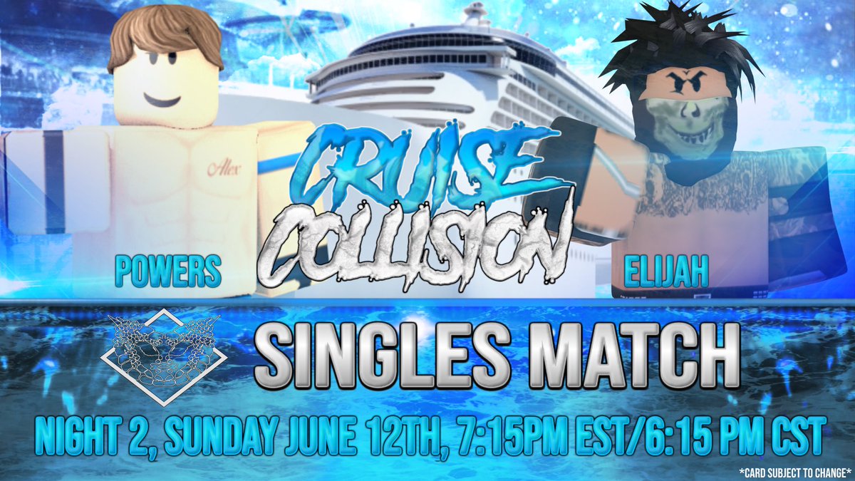 NJRW2014's tweet image. Tonight Cruise Collision Night 2 we will see The Crowning of the first NJRW tag team champions as Nick Moxley and Oct Styles take on the newly reformed Builders Club as well as Alex Powers taking on UnbrokenElijah in singles competition.