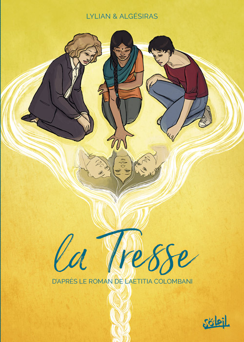 damalisca's tweet photo. La couverture de l'album sur lequel je travaille et qui sera publié à la fin de l'année. Il s'agit de l'adaptation du fameux roman de L. Colombani “La Tresse”, en bande dessinée. @Lylianwriter  est au scénario, je fais le dessin et les couleurs. #frenchcomics #latresse #thebraid https://t.co/eERYrVm2EA