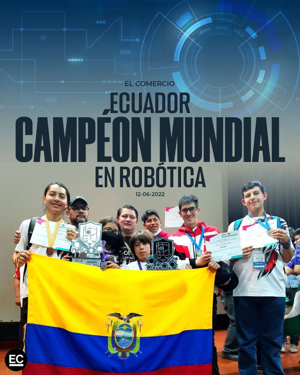 Jóvenes ecuatorianos se consagran en el concurso internacional de robótica Infomatrix World Final 2022 🤖👏🇪🇨 » bit.ly/3xHuBte