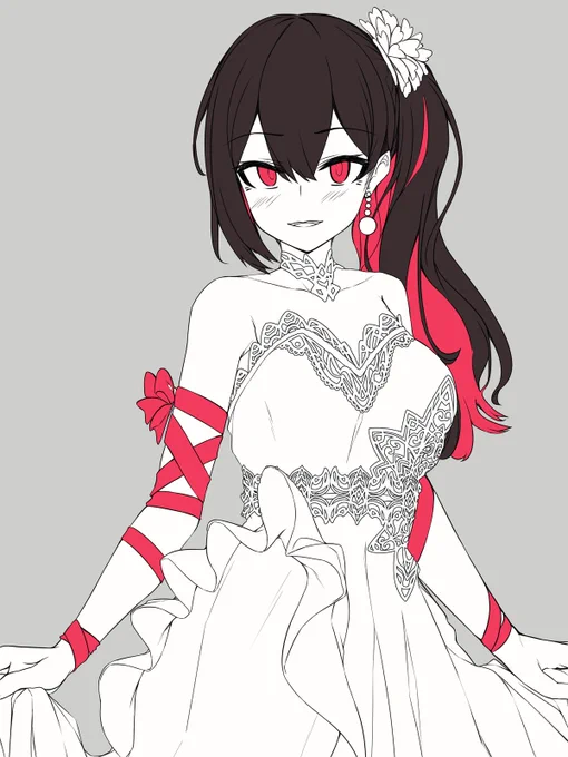 rkgkからの線画。1日線画してた気がする。
アニバレンちゃん今月末には塗終わりたいな… 