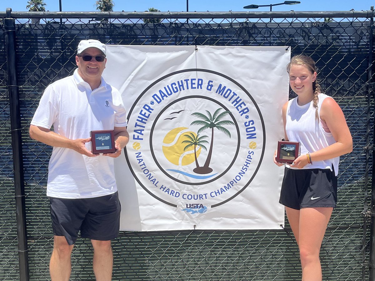 Congratulations to Doug and <a href="/DaniSchoenly/">Dani Schoenly</a> for winning the title today in San Diego. The husband and daughter of <a href="/OhioStateSB/">Ohio State Softball</a> coach Kelly Kovach Schoenly. Dani is a rising sophomore for <a href="/OhioStateWTEN/">Ohio State Women’s Tennis</a>