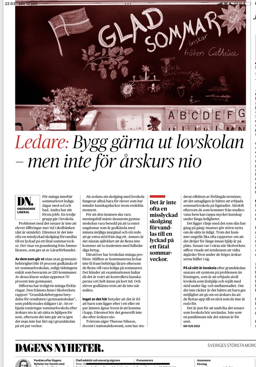 Kanske bra för en del men vem ska undervisa när anställda lärare inte får arbeta mer än 6 dagar utöver ordinarie årsarbetstid enligt senaste läraravtalet. Dessa elever behöver ju de bästa lärarna också, inte vikarier.