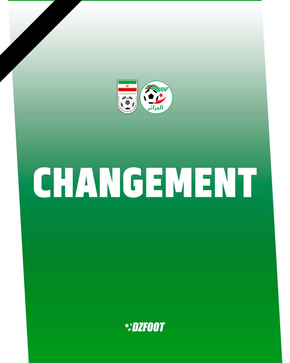 DZfoot's tweet photo. 🇩🇿🇮🇷 45'⏱️ Ramiz Zerrouki remplace Adem Zorgane. #TeamDZ #ALGIRN https://t.co/WGAtaNuMiT