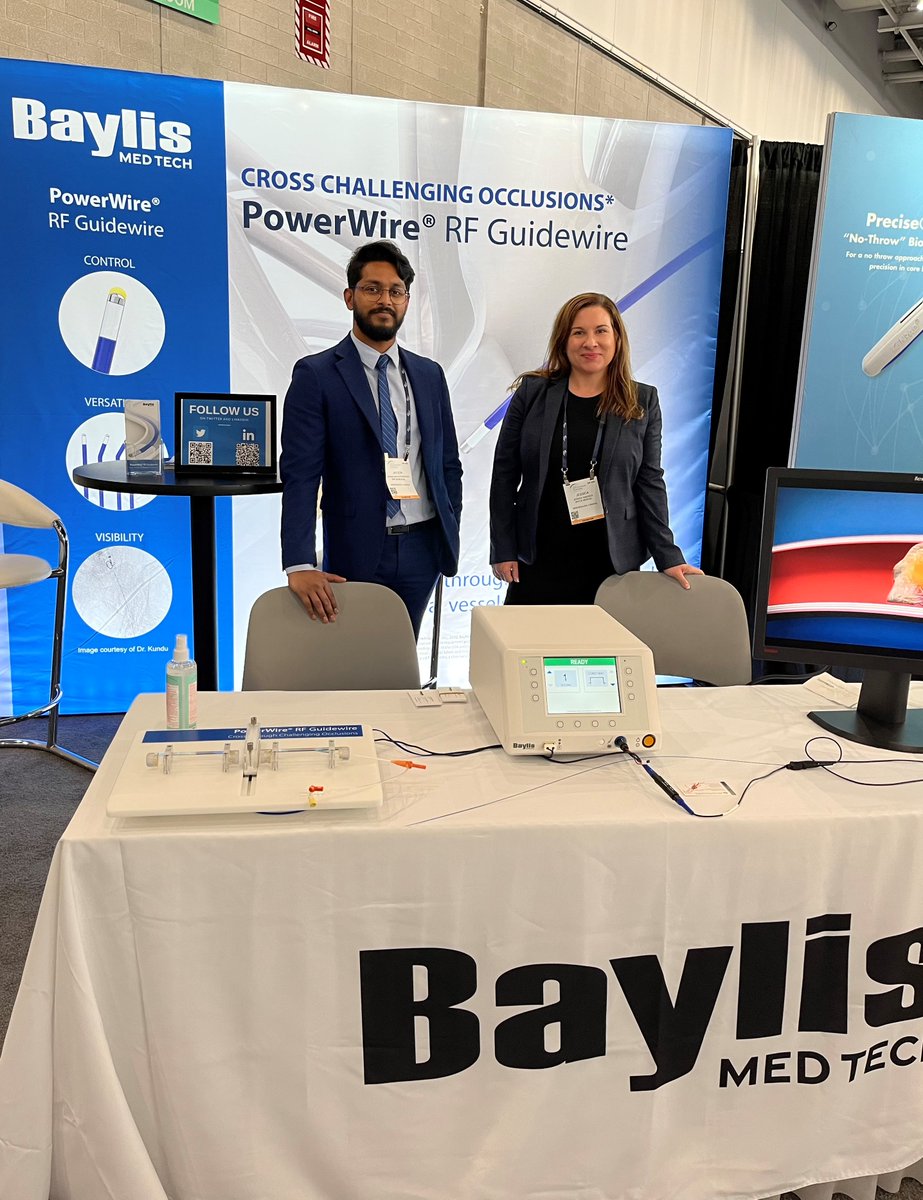 BaylisMedTech's tweet photo. Come say hello to the @baylismedtech team at #SIR22BOS and learn more about how to successfully channel through totally occluded peripheral vessels with radiofrequency energy with the PowerWire® RF Guidewire at booth #809.
IFU - https://t.co/ltw6O1Uf2K
#SIR22BOS #Irad #PowerWire https://t.co/iZrqtz5Jtj