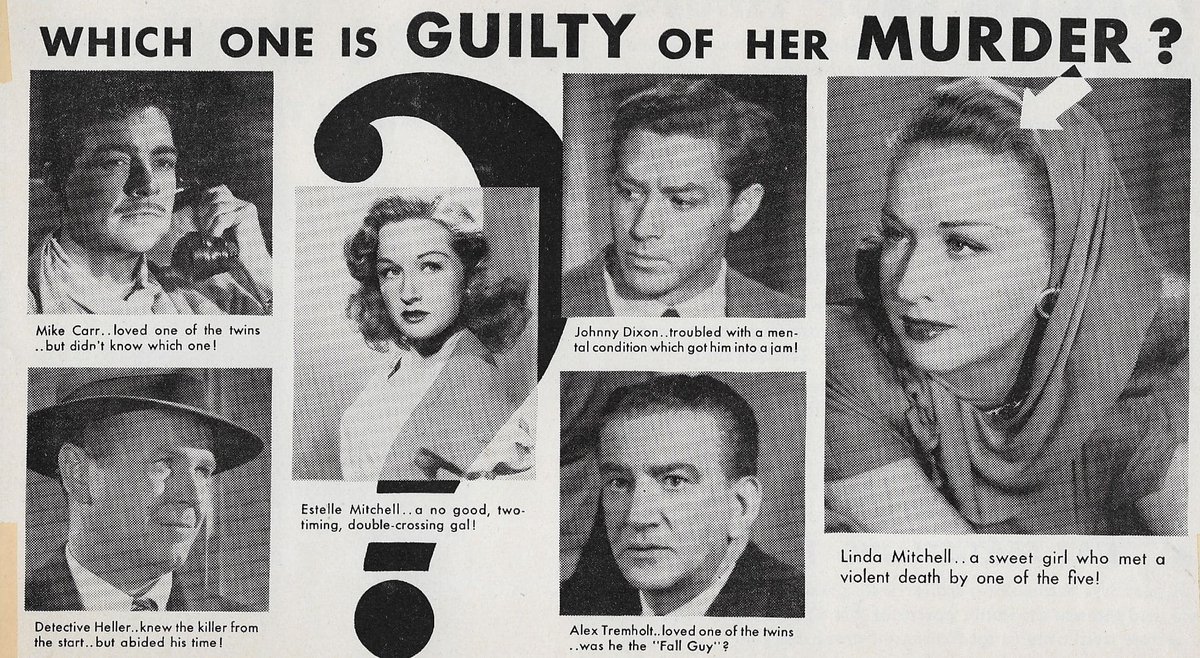 Love this ad for #TheGuilty #DarknessatNoon #NoirAlley