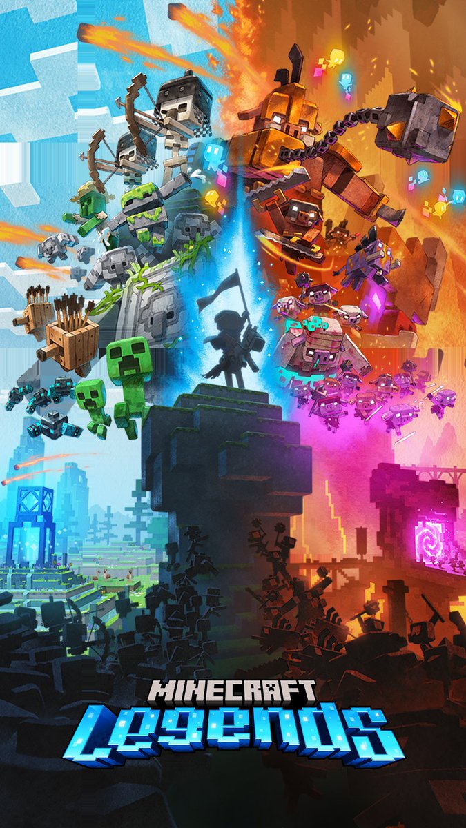 eckoxsoldier's tweet photo. #Minecraftlegends key art👌 https://t.co/66szoTfr3j