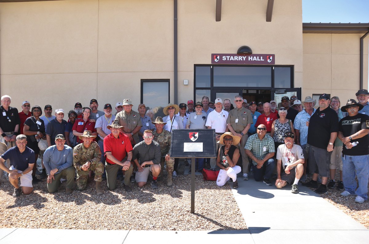 On June 10, 2022, members of the Blackhorse Association visited 11th ACR at Fort Irwin, Calif. They also attended the dedication of the Regiment's new HQ building, Starry Hall, dedicated to the memory of General Donn A. Starry who served as the 41st RCO from 1969 to 1970.