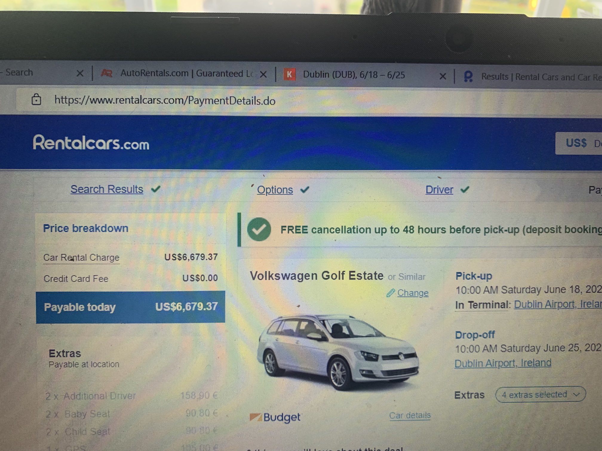 THOMAS CARTY on Twitter "Car hire in Dublin for one week in June €6679