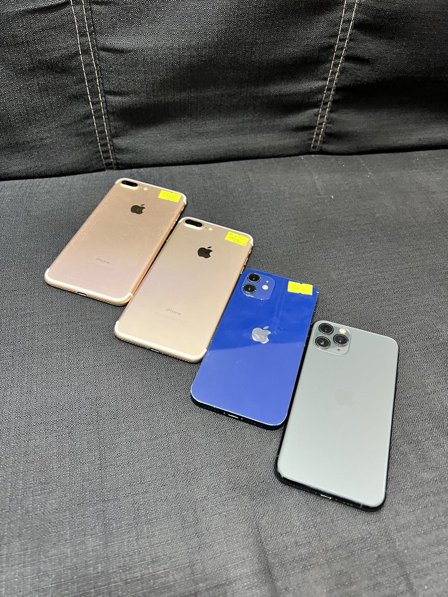 OlayinkaSuraj's tweet photo. #BendownSelect
1 & 2. iPhone 7+ 128GB - N90,000
3. iPhone 12 64GB - N260,000
4. iPhone 11 Pro 256GB (worldwide unlock) - N215,000
Phones are working in perfect conditions.
Payment validates order, for calls and WhatsApp: 07066922377
KINDLY RT🙏🏽 https://t.co/C69jTXO8r0