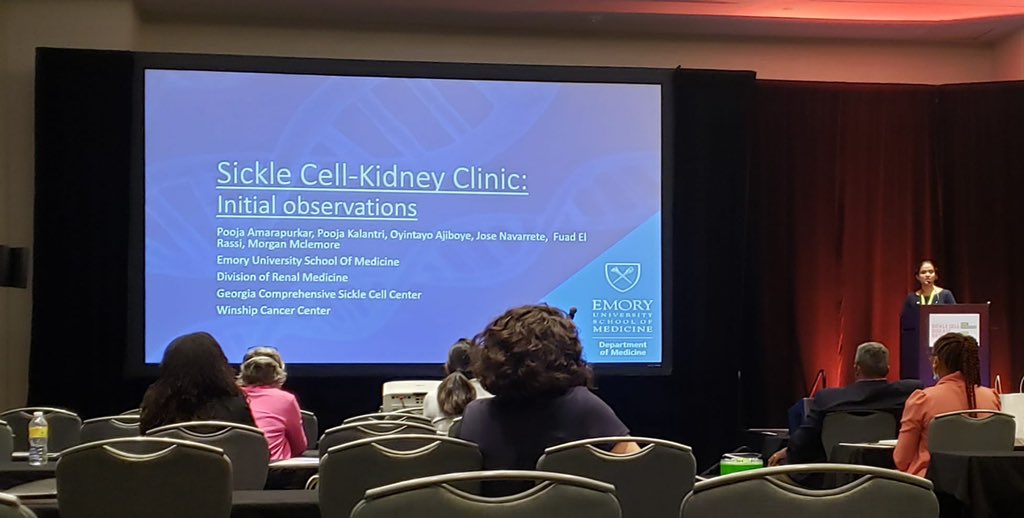 PAmarapurkar's tweet photo. What an amazing weekend learning and sharing our work on CKD at the Sickle Cell Disease Research conference with the dream team!! @thesweetsun Pooja Kalantri @exiliadoprocaz @EmoryNephrology @EmoryatGrady @WinshipAtEmory @felrassi https://t.co/7uJeWrXoZY