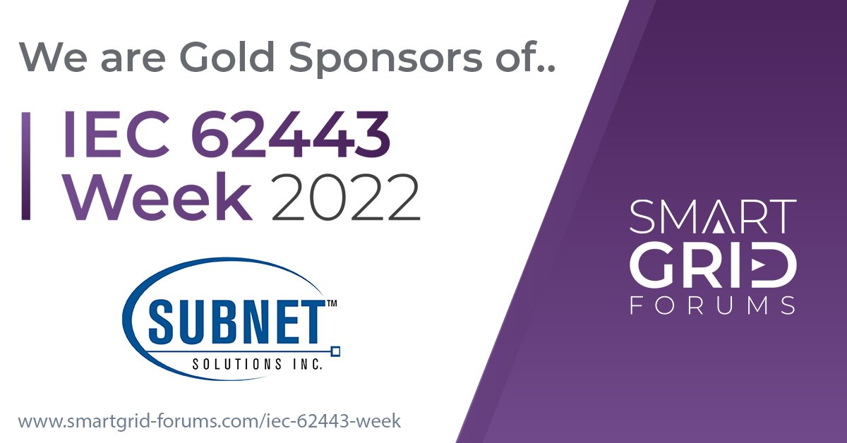 SUBNETSolutions's tweet photo. Please join SUBNET Solutions at IEC 62443 Week 2022, 13-17 June in Edinburgh as we join in crucial OT cybersecurity conversations and share information about the future directions of IEC 62443 application and standardization.
#iec62443 #otcybersecurity #smartgridforums https://t.co/76SJvmKrAF