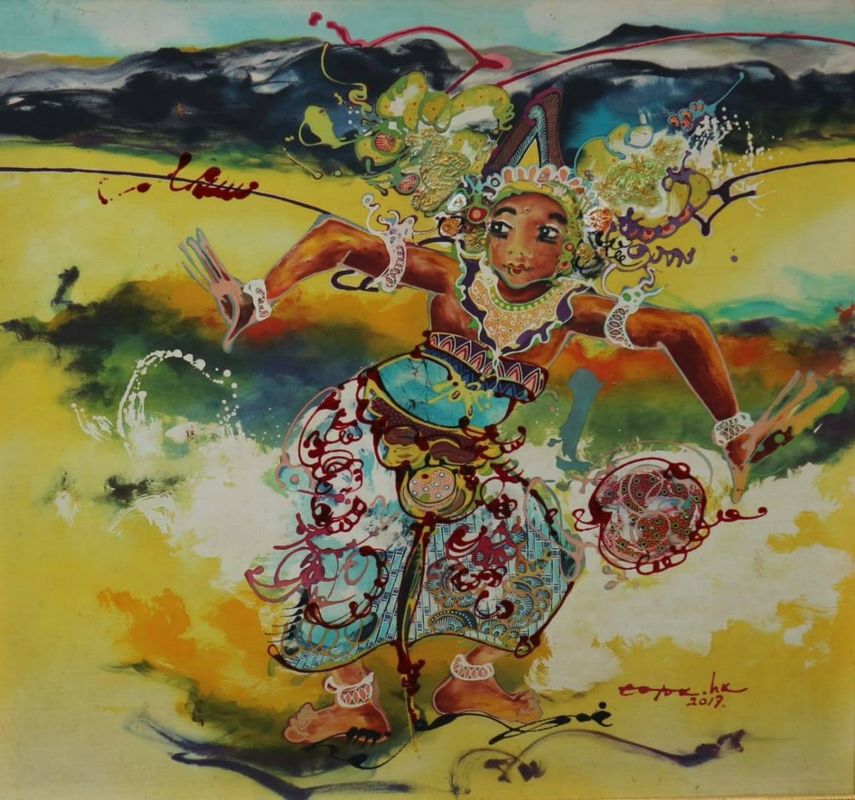 JavaBatik_NFT's tweet photo. New drop to our Prestigious collection on @exchgART . Bali Dancer by Totok (100x95cm)
will be listed very soon (awaiting approval)

#NFTs #NFTdrop #NFTCommunity2 #abstractartwork #abstractart #SolanaNFT https://t.co/9z7nYELMhR