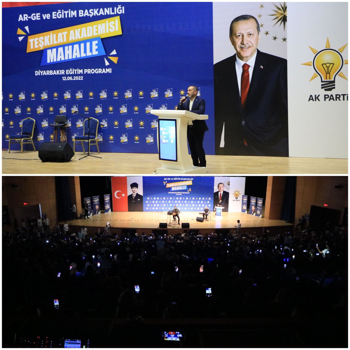 cmlmehmetoglu's tweet photo. İl Başkanımız, Vekillerimiz, Belediye Başkanımız, İlçe Başkanlarımız ve Teşkilat Mensuplarımızın katılımlarıyla AK Parti G.M. AR-GE ve Eğitim Başkanlığı'mızın düzenlediği Teşkilat Akademisi Mahalle #Diyarbakır Eğitim Programımızı gerçekleştirdik.

✒ Bu Hikayenin Kahramanı Sensin https://t.co/xS69IugQ4R