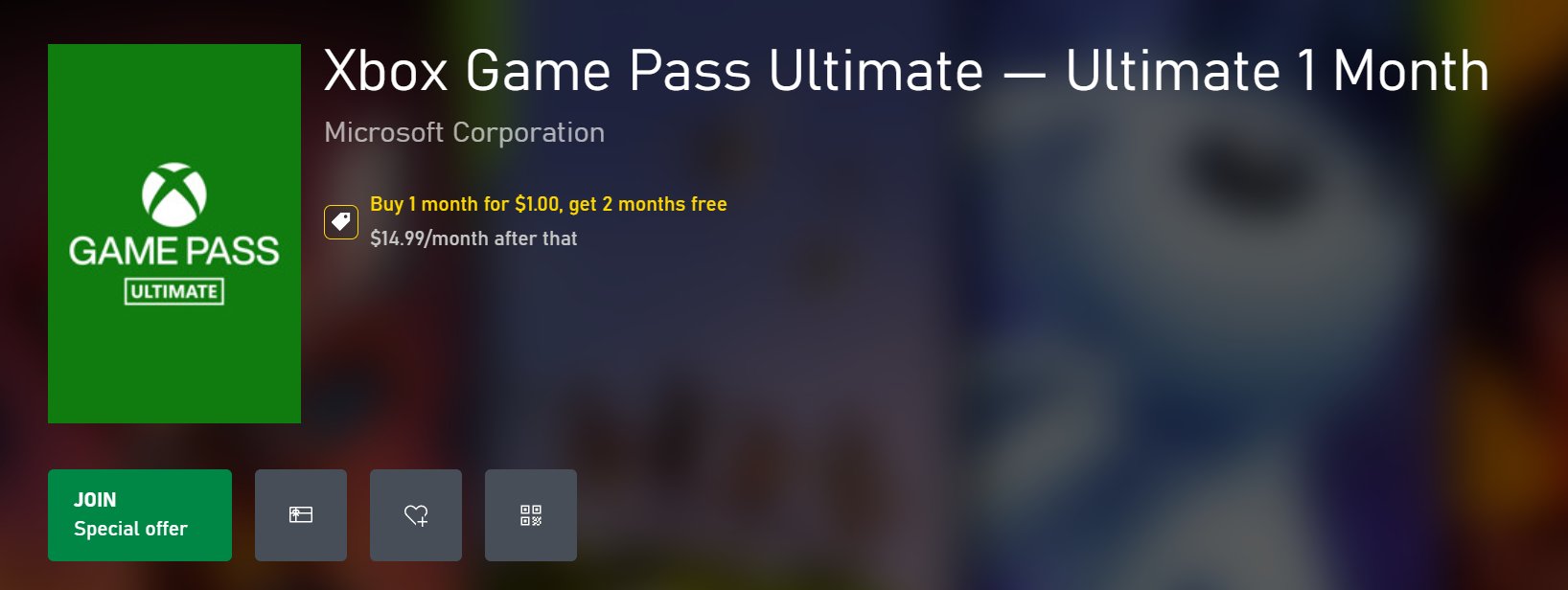 Xbox Game Pass Ultimate 1 Month, XBOX