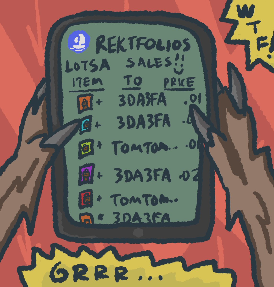 FUDKINGLORDBEAR's tweet photo. @rektfolios GRRRAH! WHADDAFAK IS HAPPENING? @tomtomverse AND 3DA3FA WERE GONNA RIP YOU’RE HEAF OFF! 💀#rektmob https://t.co/Ds2GaewFwv