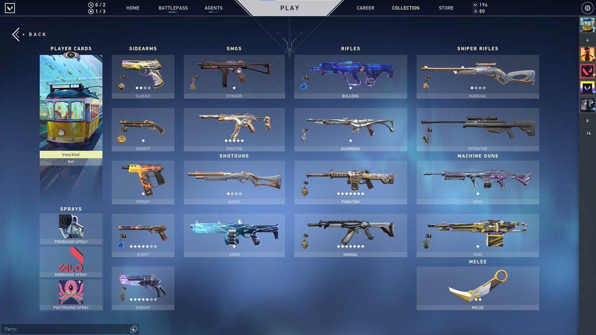 treackled's tweet image. Selling  valorant account Full access : RGX Blade , Prime Karambit , Ruin Dagger and Prime Vandal Ono phantom. Dm offers EUW