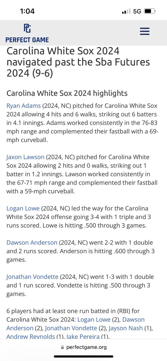 2024 #boysinblack headed to the “ship.” ✌🏻more wins today! Get you some guys like this!! Absolute dogs!! ⁦<a href="/CWS_Recruiting/">Carolina White Sox Recruiting</a>⁩ ⁦<a href="/adam_friede/">Adam Friede</a>⁩ ⁦<a href="/CoachNick146/">Nick Williams</a>⁩