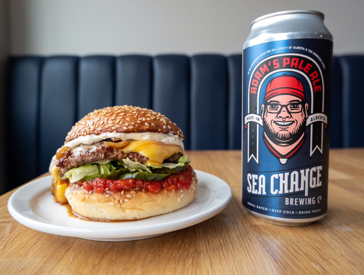 The“A-Bomb” at Fox Burger is out of control. Featuring Adam’s favourite toppings, this banger is here for a good time, but not a long time. Do yourself a favour and snag one today 🍔🍻 foxburger.ca #OneOnAdam