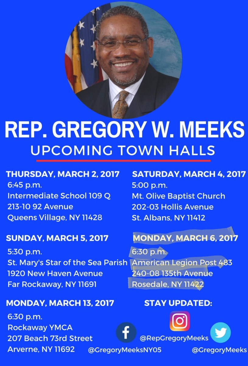 blackcointelpro's tweet photo. Since March 6, 2017, just 2 blocks from #MalekHarrison mom's front door, we walked to #RepGregoryMeeks', #NY05, Rosedale, NY, Town Hall, where we, face-to-face, gave him entire #FakeCrimesProsecutionScheme committed by Dem #RepKathleenRice, #NY04, to no avail, as he did nothing! https://t.co/Hel75jhGDU
