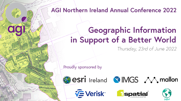 There are 10 days until the AGI NI conference. The is a virtual event and registration is free. Join us by registering here: members.agi.org.uk/events/agi-nor… 
This event is supported by <a href="/EsriIreland/">Esri Ireland</a> <a href="/IMGS_Ireland/">IMGS</a> <a href="/MallonTech/">Mallon Technology</a> @Verisk3DVIUK <a href="/1Spatial/">1Spatial</a> and Geolytical
#AGINI2022 #GeoCommunity