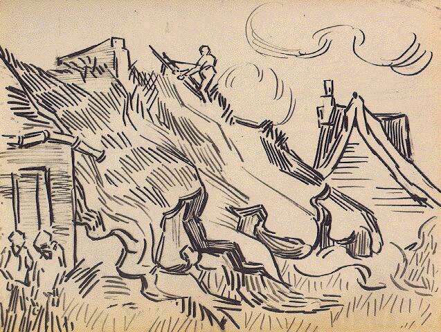 allontanarsio's tweet photo. Vincent Van Gogh's last letter sketches https://t.co/SLHmdOVHYe