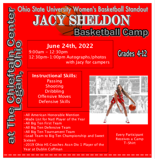 Call:740-385-2069. ext. 11513 to get registration form.
ONLY 12 DAYS LEFT!!!