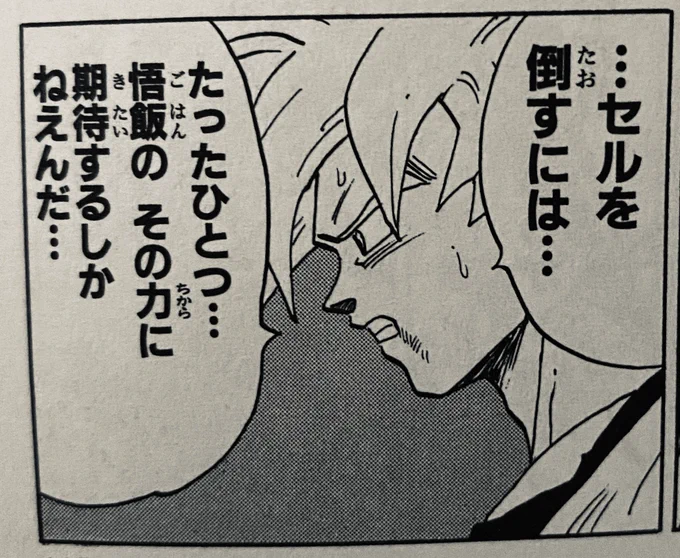 クソ親父扱いされることも多いけど悟空の表情だってこれやからね、切ねえ 