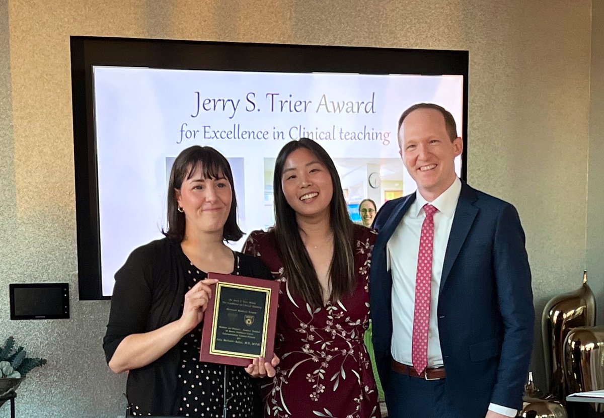 BrighamGI's tweet photo. Congratulations to Dr. Julia McNabb-Baltar for receiving the fellows-elected 2022 Dr. Jerry S. Trier Award for Excellence in Clinical Teaching🎖
Thank you for your enthusiasm, commitment & dedication to fellows education & mentorship!
#BrighamGIFellowship
#MedEd #isntthisfun https://t.co/BxAvZNZEiZ