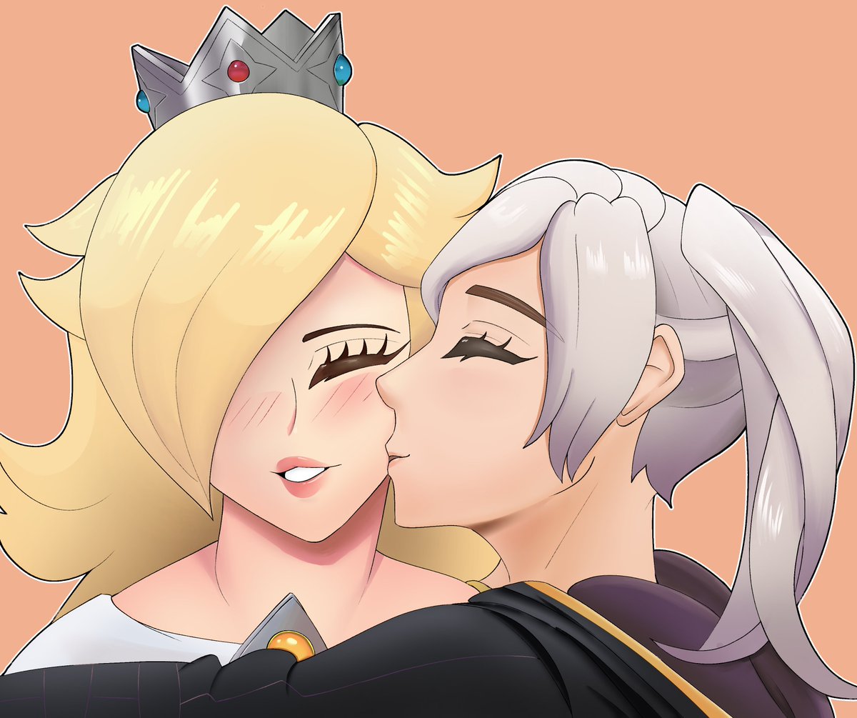 The Grand Smash Girls Kiss Commission for @Murkardolum (Part 1) Kiss on the  Forehead - Samus x Lucina Kiss on the Cheek - Robin x Rosalina Kiss on the  Ear - Robin, image size:1200x1005