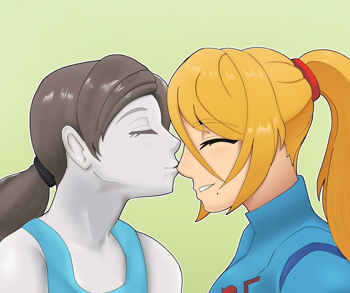 The Grand Smash Girls Kiss Commission for @Murkardolum (Part 1) Kiss on the  Forehead - Samus x Lucina Kiss on the Cheek - Robin x Rosalina Kiss on the  Ear - Robin, image size:1200x1005