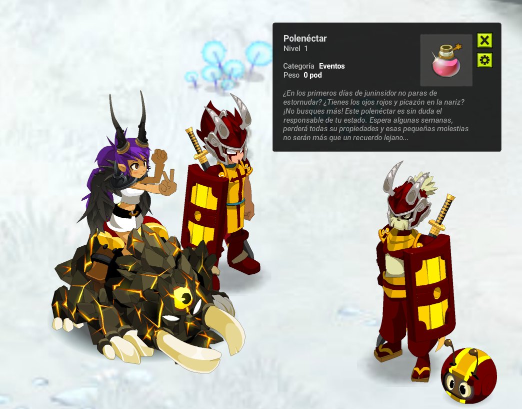 RinconDeCejotas's tweet photo. Continuamos sacando Polenectar para el festival del "Do de pecho" con @TzDuque
Objetivo: 545 Polenectar
@ES_DOFUS #DoDePecho https://t.co/E2ecWdsmIp