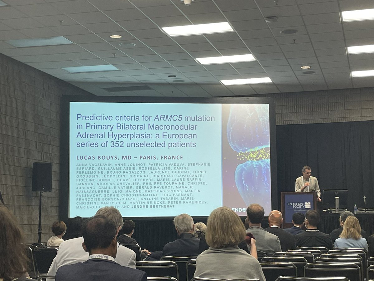 GeraldRaverot's tweet photo. Great presentation by @LucasBouys on #ARMC5 in adrenal hyperplasia #ENDO2022 https://t.co/kA6ooSXnvn