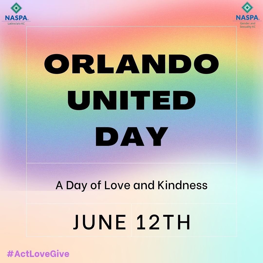 tweetinglavoz's tweet photo. Stand united with Orlando, honor the victims, survivors, and families, and display love in your own community with any of the following actions presented #OrlandoUnited #PulseRememberance #NaspaLKC #pride #actlovegive (1/2) https://t.co/DOuF6TGLab